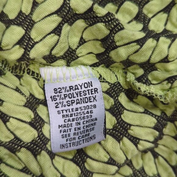 Habitat Top Womens Small Green Textured Knit Fit and Flare Tunic Art - Picture 6 of 9